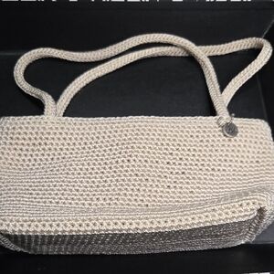 The Sak Cream Handwoven Shoulder Bag
